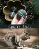 Felted wool pebbles, set of 3, Squirrel Gray