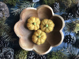 Felted wool pumpkins, set of 3, Maple Leaf Yellow