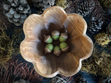 Felted wool acorns, set of 6, Fern Green