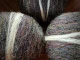 Felted wool pebbles, set of 3, Starling Black