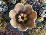 Felted wool acorns, set of 6, Maple Leaf Yellow