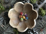 Felted wool acorns, set of 6, Earth Tones Rainbow