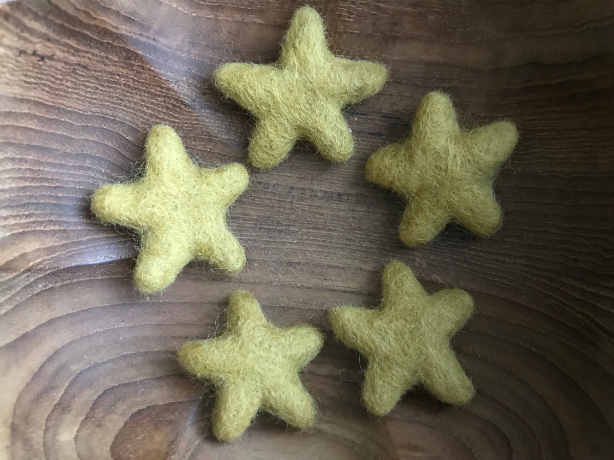 Wool Felt Stars 5cm — The Felting Dorcas