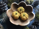 Felted wool pumpkins, set of 3, Maple Leaf Yellow