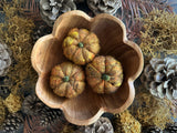 Felted wool pumpkins, set of 3, Oak Leaf Brown