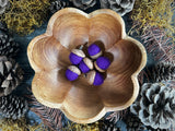 Felted wool acorns, set of 6, Violet Purple