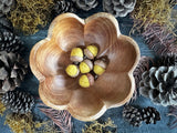 Felted wool acorns, set of 6, Gold Clay Yellow