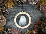 Mini framed wall art ornament, Halloween Ghost