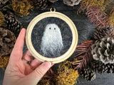Mini framed wall art ornament, Halloween Ghost