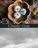 Felted wool pumpkins, set of 3, Cloudy Gray