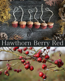 Felted wool pumpkins, set of 3, Hawthorn Berry Red