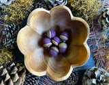 Felted wool acorns, set of 6, Sunset Purple